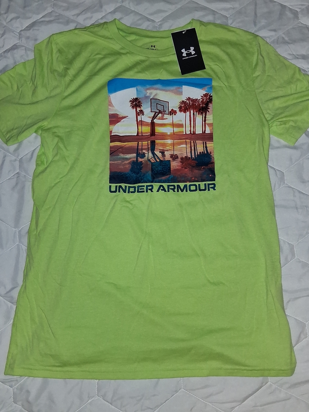 Under Armour Lime Green Boys' Short Sleeve Graphic Tee
